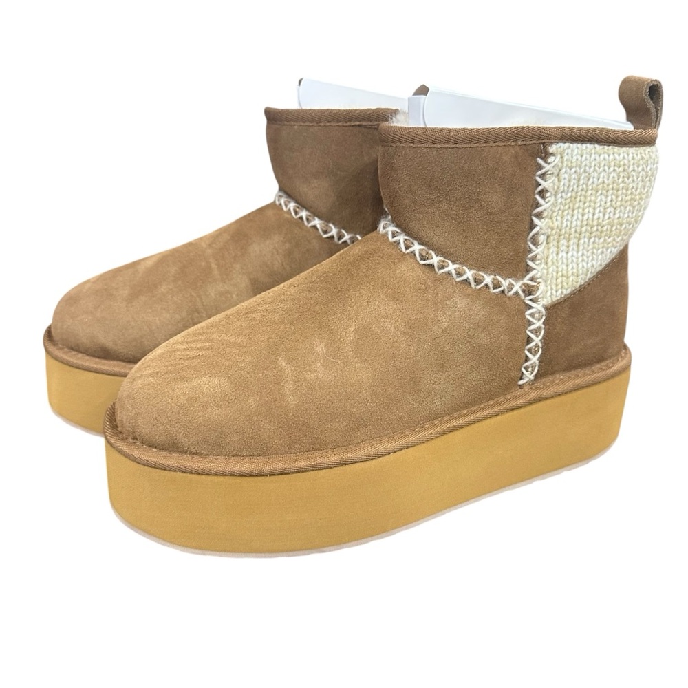 EMU Australia - Stinger Knit Flatform Womens Boot/SIZE 11/CHESTNUT - Picture 6 of 15